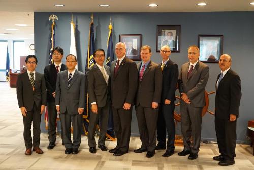 Daniel Maffei (fourth from right) at the U.S.-Japan Bilateral Maritime Consultations in Washington, D.C., April 16, 2016.